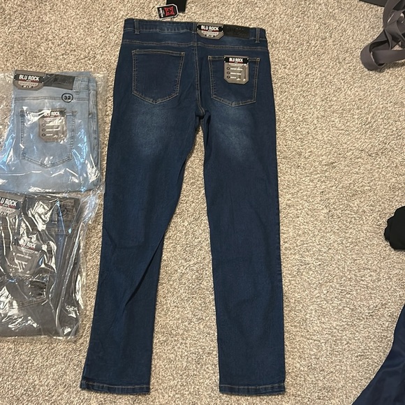 Blu rock Men's Dark Blue Jeans - Picture 9 of 11